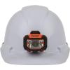 imageKlein Tools 60107 Hard Hat Light NonVented Cap Style Padded SelfWicking OdorResistant Sweatband Tested up to 20kV WhiteLarge