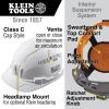 imageKlein Tools 60113RL Hard Hat Rechargeable Headlamp Vented Cap Style Padded SelfWicking OdorResistant Sweatband WhiteHard Hat