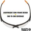 imageKlein Tools 60161 Safety Glasses Professional PPE Protective Eyewear with Semi Frame Scratch Resistant and AntiFog Clear LensClear Lens