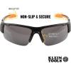 imageKlein Tools 60161 Safety Glasses Professional PPE Protective Eyewear with Semi Frame Scratch Resistant and AntiFog Clear LensGray Lens