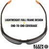 imageKlein Tools 60164 Safety Glasses Professional PPE Protective Eyewear with Full Frame Scratch Resistant and AntiFog Gray LensGray Lens