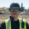 imageKlein Tools 60164 Safety Glasses Professional PPE Protective Eyewear with Full Frame Scratch Resistant and AntiFog Gray LensPolarized Lens
