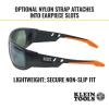 imageKlein Tools 60164 Safety Glasses Professional PPE Protective Eyewear with Full Frame Scratch Resistant and AntiFog Gray LensPolarized Lens