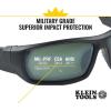 imageKlein Tools 60164 Safety Glasses Professional PPE Protective Eyewear with Full Frame Scratch Resistant and AntiFog Gray LensPolarized Lens