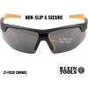 imageKlein Tools 60171 Safety Glasses PPE Protective Eyewear with Semi Frame Scratch Resistant and AntiFog Clear Lens 2PackClearGray Lens