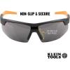 imageKlein Tools 60171 Safety Glasses PPE Protective Eyewear with Semi Frame Scratch Resistant and AntiFog Clear Lens 2PackGray Lens