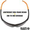 imageKlein Tools 60171 Safety Glasses PPE Protective Eyewear with Semi Frame Scratch Resistant and AntiFog Clear Lens 2PackGray Lens