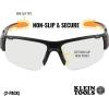 imageKlein Tools 60172 Safety Glasses Professional PPE Protective Eyewear with Semi Frame Scratch Resistant AntiFog Clear Wide Lens 2Pack