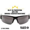 imageKlein Tools 60173 Safety Glasses Pro PPE Protective Eyewear with Semi Frame Scratch Resistant AntiFog Clear and Gray Lens Combo Pack