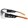 imageKlein Tools 60173 Safety Glasses Pro PPE Protective Eyewear with Semi Frame Scratch Resistant AntiFog Clear and Gray Lens Combo Pack