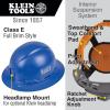 imageKlein Tools 60249 Hard Hat NonVented Full Brim Style Padded SelfWicking OdorResistant Sweatband Tested up to 20kV BlueBlue