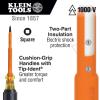 imageKlein Tools 6027INS Flathead Screwdriver Made in USA 516Inch Cabinet Tip Insulated 7Inch Shank4Inch Shank