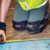 imageKlein Tools 60344 Knee Pads Hinged Gel Knee Pads with Slip Resistant Rubber Caps QuickRelease Clips and Adjustable Straps BlackOne Size