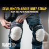 imageKlein Tools 60344 Knee Pads Hinged Gel Knee Pads with Slip Resistant Rubber Caps QuickRelease Clips and Adjustable Straps BlackOne Size