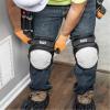 imageKlein Tools 60344 Knee Pads Hinged Gel Knee Pads with Slip Resistant Rubber Caps QuickRelease Clips and Adjustable Straps BlackOne Size