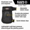 imageKlein Tools 60344 Knee Pads Hinged Gel Knee Pads with Slip Resistant Rubber Caps QuickRelease Clips and Adjustable Straps BlackOne Size
