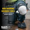 imageKlein Tools 60344 Knee Pads Hinged Gel Knee Pads with Slip Resistant Rubber Caps QuickRelease Clips and Adjustable Straps BlackOne Size