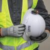 imageKlein Tools 60391 Knit Beanie Thermal Fleece Winter Hat Windproof Fits under Helmets Black with HighVisibility Yellow Band TrimWinter Kit  Large