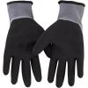 imageKlein Tools 60391 Knit Beanie Thermal Fleece Winter Hat Windproof Fits under Helmets Black with HighVisibility Yellow Band TrimWinter Kit  XLarge