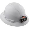 imageKlein Tools 60406RL Hard Hat Rechargeable Headlamp Nonvented Full Brim Style Padded SelfWicking OdorResistant Sweatband Tested up to 20kV White