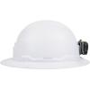imageKlein Tools 60406RL Hard Hat Rechargeable Headlamp Nonvented Full Brim Style Padded SelfWicking OdorResistant Sweatband Tested up to 20kV White
