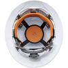 imageKlein Tools 60406RL Hard Hat Rechargeable Headlamp Nonvented Full Brim Style Padded SelfWicking OdorResistant Sweatband Tested up to 20kV White