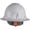 imageKlein Tools 60406RL Hard Hat Rechargeable Headlamp Nonvented Full Brim Style Padded SelfWicking OdorResistant Sweatband Tested up to 20kV White