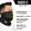 imageKlein Tools 60466 Neck and Face Warming Gaiter DoubleLayered HalfBand Black One Size fits Most