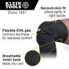 imageKlein Tools 60492 Knee Pads Lightweight Padded Knee Sleeves Breathable Mesh Back Elastic Cuff with SlipResistant Silicone Black MLSM