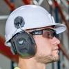 imageKlein Tools 60502 Ear Muffs with Hard Hat Full Brim Attachment 26dB NRR for Construction Manufacturing Maintenance WoodworkingAdjustable