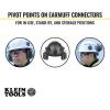 imageKlein Tools 60502 Ear Muffs with Hard Hat Full Brim Attachment 26dB NRR for Construction Manufacturing Maintenance WoodworkingAdjustable