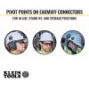 imageKlein Tools 60502 Ear Muffs with Hard Hat Full Brim Attachment 26dB NRR for Construction Manufacturing Maintenance WoodworkingAdjustable