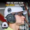 imageKlein Tools 60502 Ear Muffs with Hard Hat Full Brim Attachment 26dB NRR for Construction Manufacturing Maintenance WoodworkingAdjustable