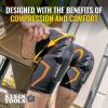 imageKlein Tools 60623 Knee Pad Compression Sleeve Knee Support for Construction Workers and Athletes Black MLLXL