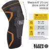 imageKlein Tools 60623 Knee Pad Compression Sleeve Knee Support for Construction Workers and Athletes Black MLML