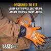 imageKlein Tools 60795 Rechargeable Heated Work Glove Liners Large with Knit Dipped Gloves 2XL Cut Level A1 Protection Touchscreen Compatibility and Batteries
