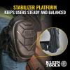 imageKlein Tools 60895 Knee Pads for Men and Women Heavy Duty SemiRound Stabilizer Gel Knee Pads with Adjustable Elastic Straps for Construction Flooring Gardening Black