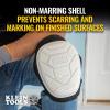 imageKlein Tools 60896 Knee Pad NonMarring GelLike Padding SemiRound Stabilizing Knee Pads with Adjustable Straps for Construction and FlooringNonMarring SemiRound