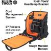 imageKlein Tools 62482 Tool Backpack ToolStation Pro HeavyDuty Organizer with 27 Pockets Large Interior Molded Bottom Electrician Tool Bag27Pocket Backpack