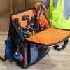 imageKlein Tools 62482 Tool Backpack ToolStation Pro HeavyDuty Organizer with 27 Pockets Large Interior Molded Bottom Electrician Tool Bag27Pocket Backpack