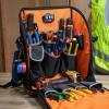 imageKlein Tools 62482 Tool Backpack ToolStation Pro HeavyDuty Organizer with 27 Pockets Large Interior Molded Bottom Electrician Tool Bag27Pocket Backpack
