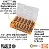 imageKlein Tools 65111IMPCT KNECT DeepWell Impact Socket Set 12Inch Drive SAE Color Coded MODbox Case Impact Adapter and Extension 14PieceMetric