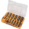 imageKlein Tools 65111IMPCT KNECT DeepWell Impact Socket Set 12Inch Drive SAE Color Coded MODbox Case Impact Adapter and Extension 14PieceSAE