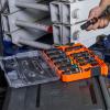 imageKlein Tools 65111IMPCT KNECT DeepWell Impact Socket Set 12Inch Drive SAE Color Coded MODbox Case Impact Adapter and Extension 14PieceSAE