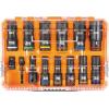 imageKlein Tools 65111IMPCT KNECT DeepWell Impact Socket Set 12Inch Drive SAE Color Coded MODbox Case Impact Adapter and Extension 14PieceSAE
