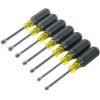 imageKlein Tools 65160 Tool Set Made in USA Metric Nut Driver Set Sizes 5 55 6 7 8 9 and 10 mm 3Inch ChromePlate Hollow Shafts 7PieceWRENCH