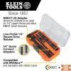 imageKlein Tools 65238 KNECT Impact Socket Set Deep Sockets with Wrench 3 HeavyDuty Color Coded Flip Sockets 6 SAE Sizes Ratchet Adapter and MODbox CaseSocket Set with Ratchet