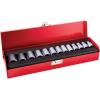 imageKlein Tools 65500 14Inch Drive Socket Wrench Set with Spinner Handle Ratchet and 2 Extensions Case Included 13Piece13 Piece