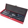imageKlein Tools 65500 14Inch Drive Socket Wrench Set with Spinner Handle Ratchet and 2 Extensions Case Included 13Piece13Piece