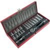 imageKlein Tools 65500 14Inch Drive Socket Wrench Set with Spinner Handle Ratchet and 2 Extensions Case Included 13Piece20Piece